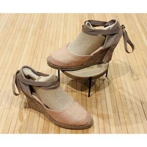 Bandolino Espadrilles Ankle Lace Up Wedges Kyleigh Women’s Sz 7.5 M